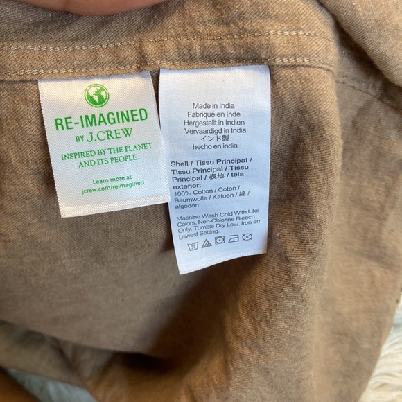 J. Crew Factory Solid brushed twill shirt - Picture 8 of 9